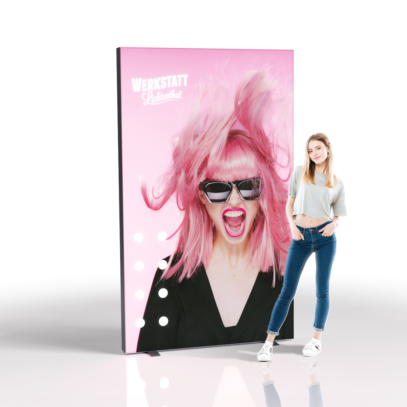 LightFrame GO BIG 150x250cm Mensch