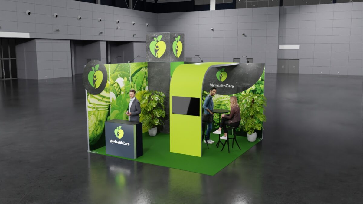 Messestand Small Rent MyHealthCare_4x4-2