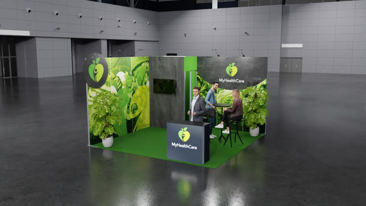 Messestand Small Rent MyHealthCare_4x4-3