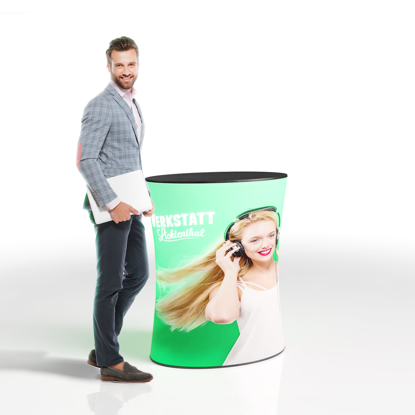 Messetheke BIG QUICK LED Mensch
