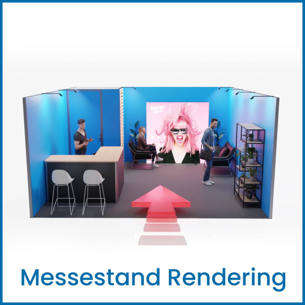 Messestand Rendering