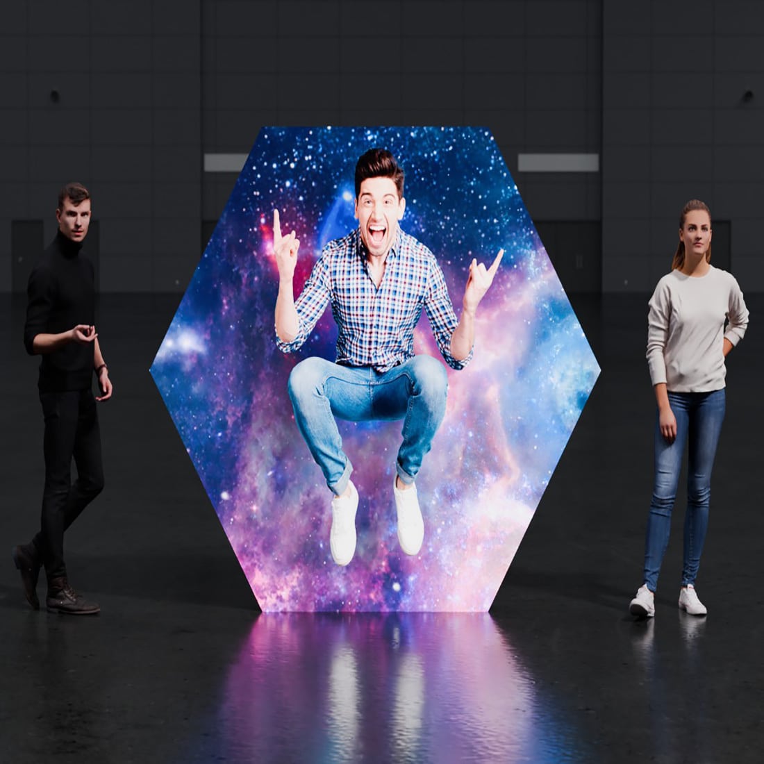 Hexagon LED Lightbox